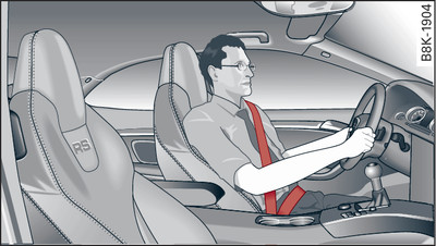 Positioning of head restraints and seat belts